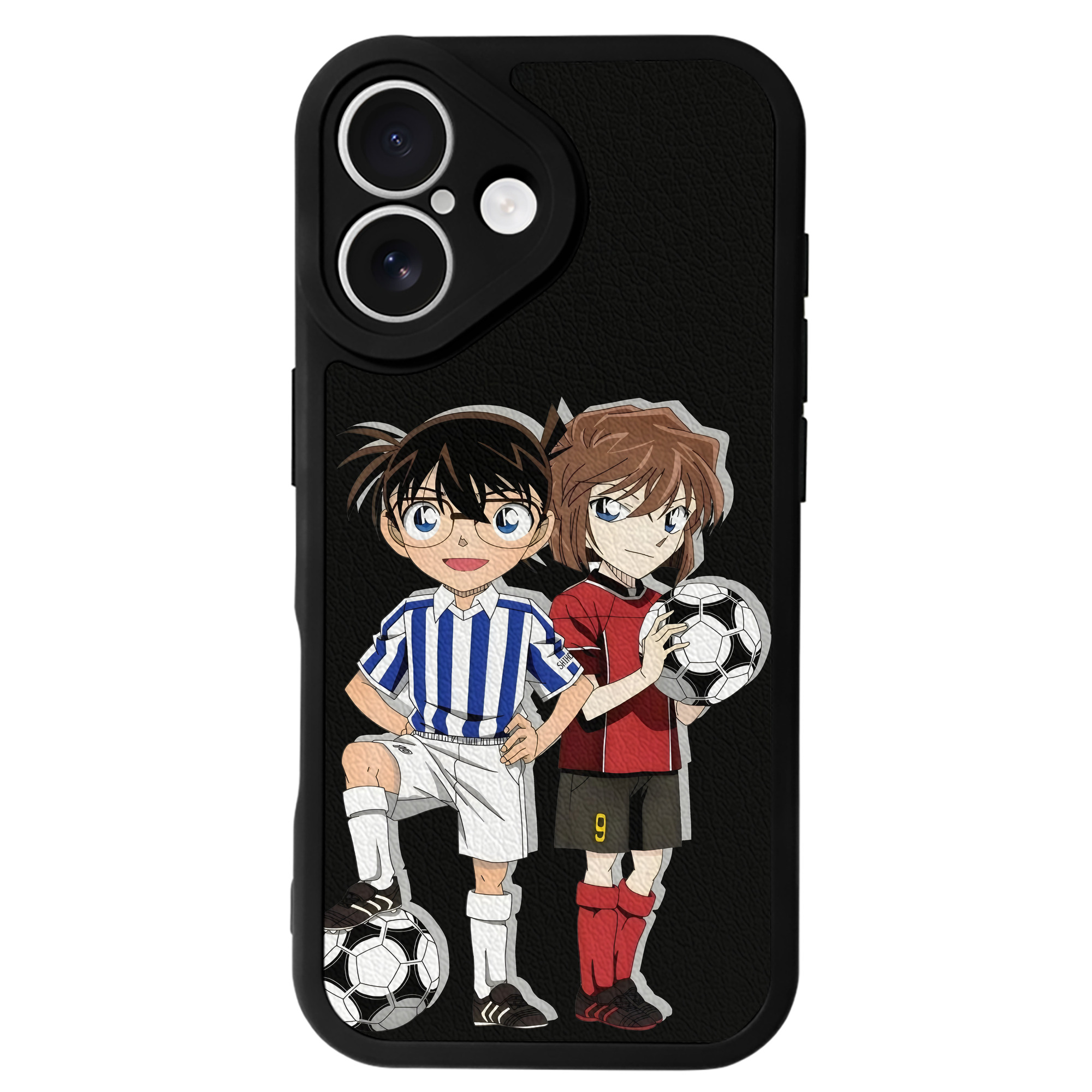 （画像用） 名探偵コナン 灰原 哀 はいばら あい Detective Conan Anita Hailey、Vi Graythorn Haibara Ai 【iPhone 16シリーズ対応】シリコンスマホケース（レザー調） 材質：シリコン